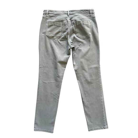 J. Jill Denim Jeans Women's Sz 8 Gray Authentic Fit Slim Ankle Preppy Straight - Picture 11 of 12